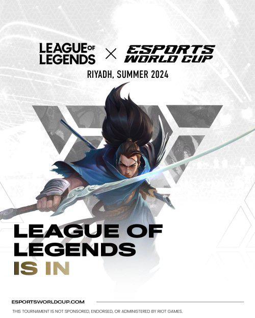 拳头确认《LOL》参与沙特电竞世界杯!争夺上亿奖金 拳头确认《LOL》参与沙特电竞世界杯!争夺上亿奖金